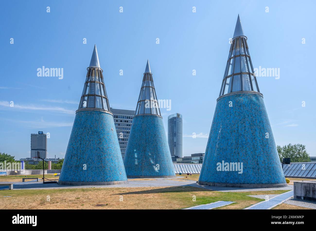 Lichtschächte in der Kunst- und Ausstellungshalle der Bundesrepublik Deutschland an der Museumsmeile Bonn, Nordrhein-Westfalen Stockfoto