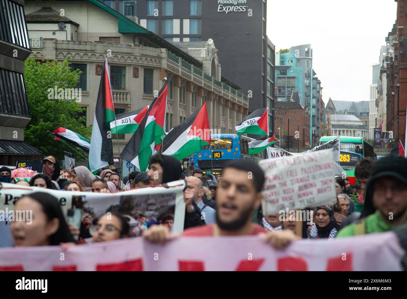 März der Freiheit für Palästina, Manchester, 15-05-24 Stockfoto