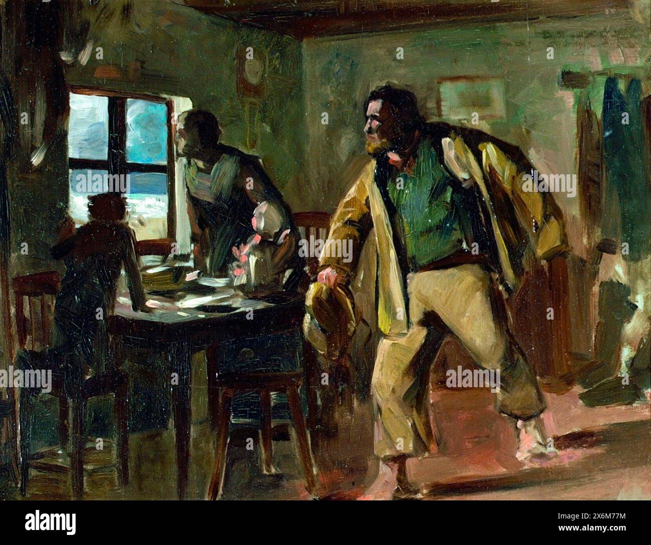 Signal der Notlage - Oscar Bjorck 1883 Stockfoto