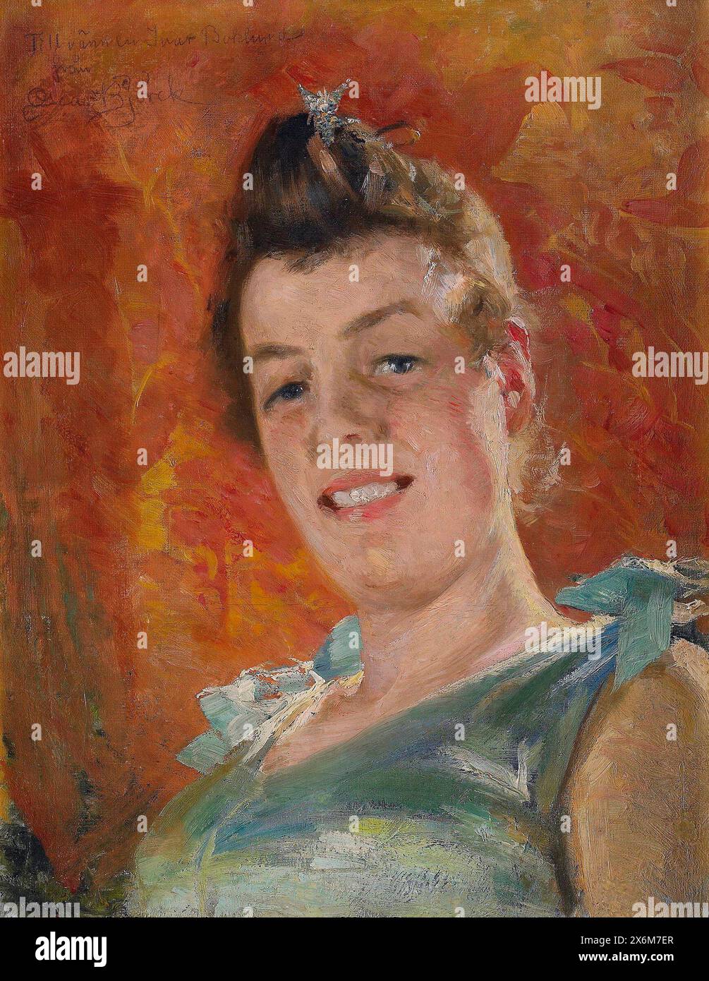 Porträt einer Frau - Oscar Bjorck Stockfoto