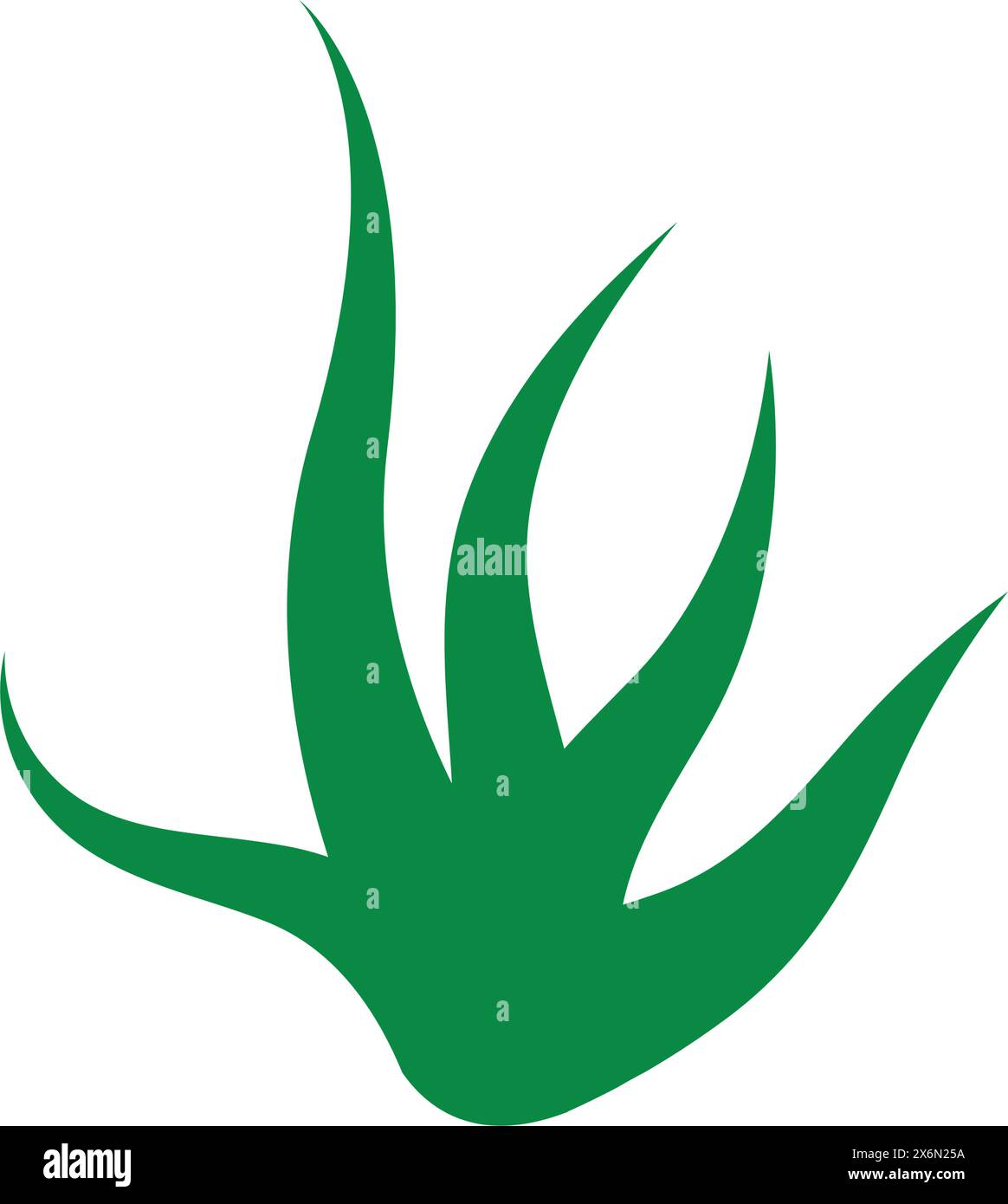 Design mit Meeresalgen-Logo Stock Vektor