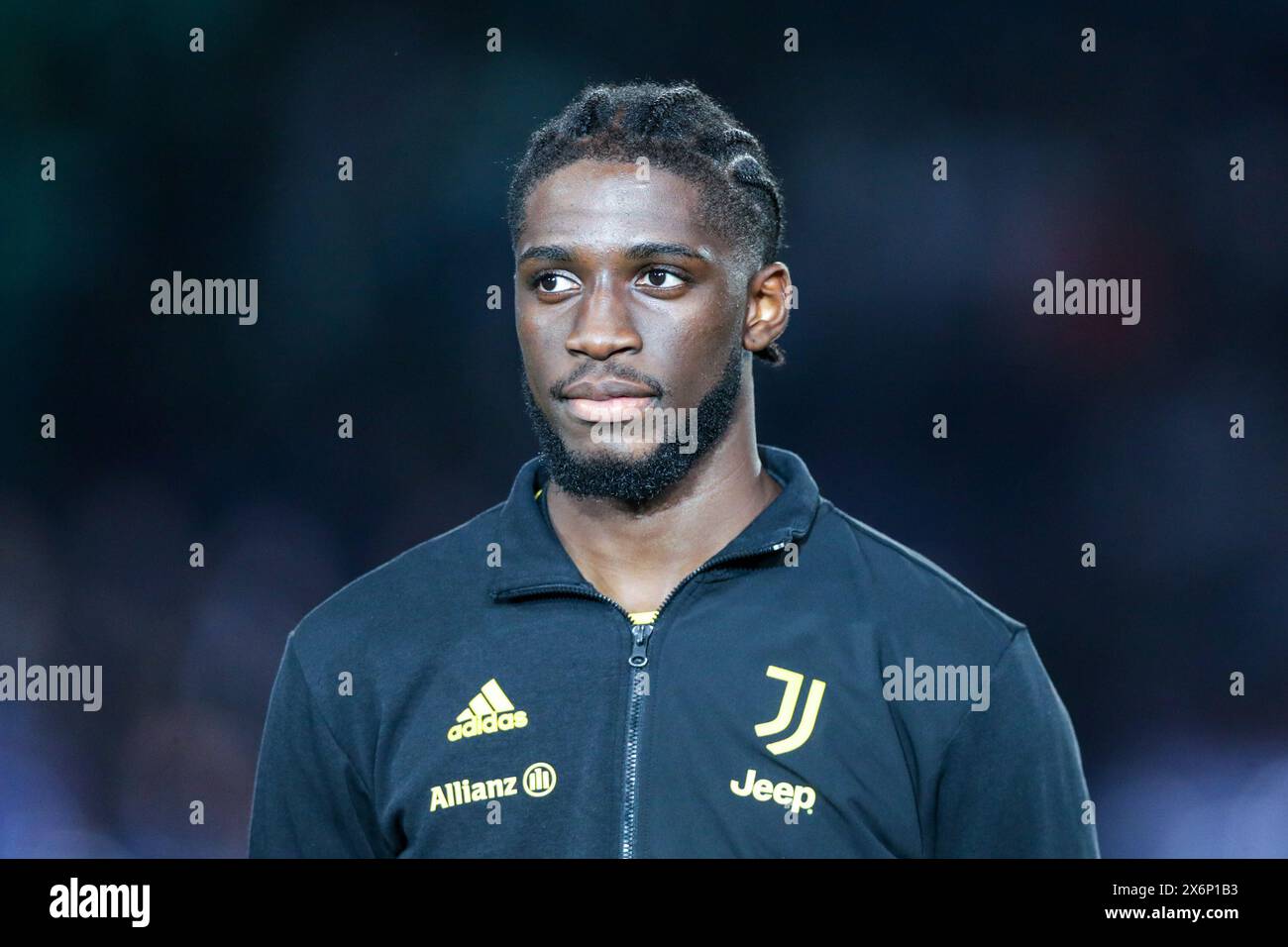 Samuel Iling-Junior von Juventus F.C. wurde während des Finalspiels von Coppa Italia 2023/24 zwischen Atalanta Bergamo und Juventus F. gesehen C im Olympiastadion in Rom, Italien Endergebnis; Atalanta Bergamo 0:1 Juventus F. C (Foto: Grzegorz Wajda / SOPA Images/SIPA USA) Stockfoto