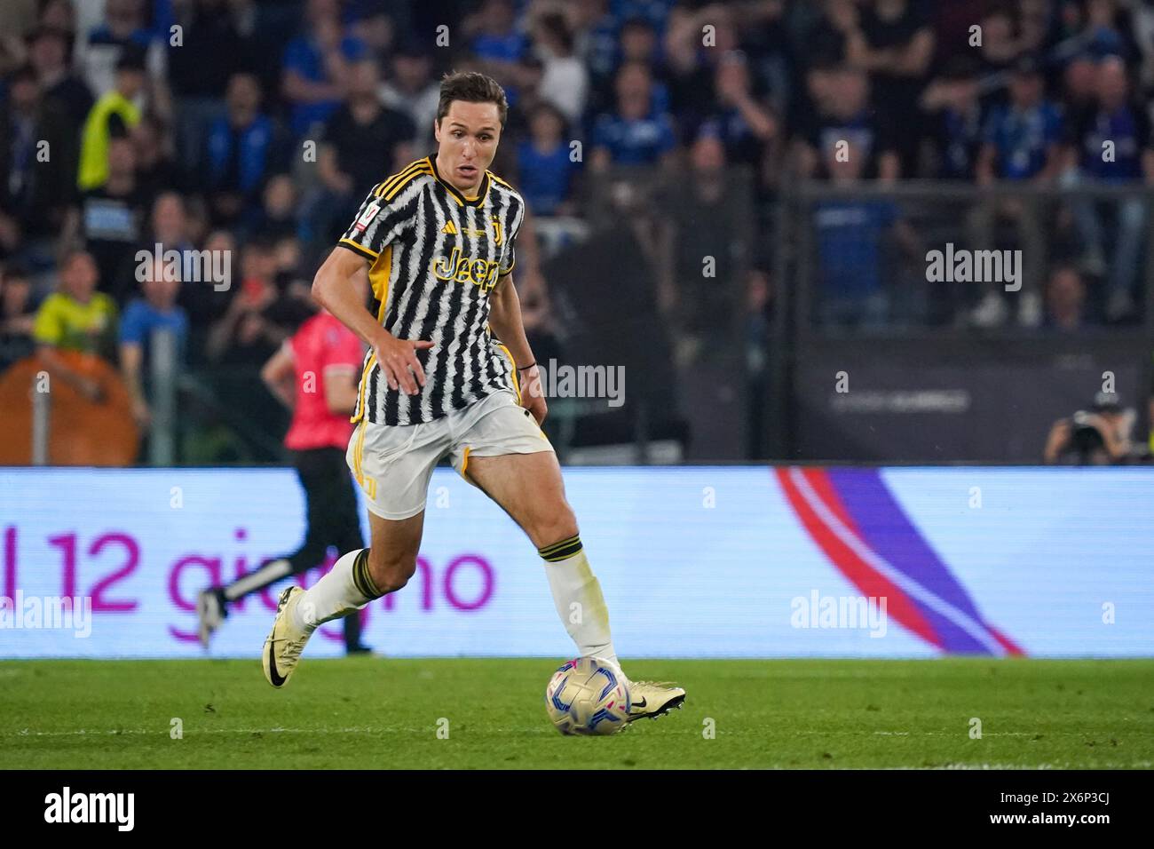 Rom, Italie. Mai 2024. Federico Chiesa (Juventus FC) während des Italienischen Pokals, Coppa Italia, Finale des Fußballspiels zwischen Atalanta BC und Juventus FC am 15. Mai 2024 im Stadio Olimpico in Rom, Italien - Foto Morgese-Rossini/DPPI Credit: DPPI Media/Alamy Live News Stockfoto