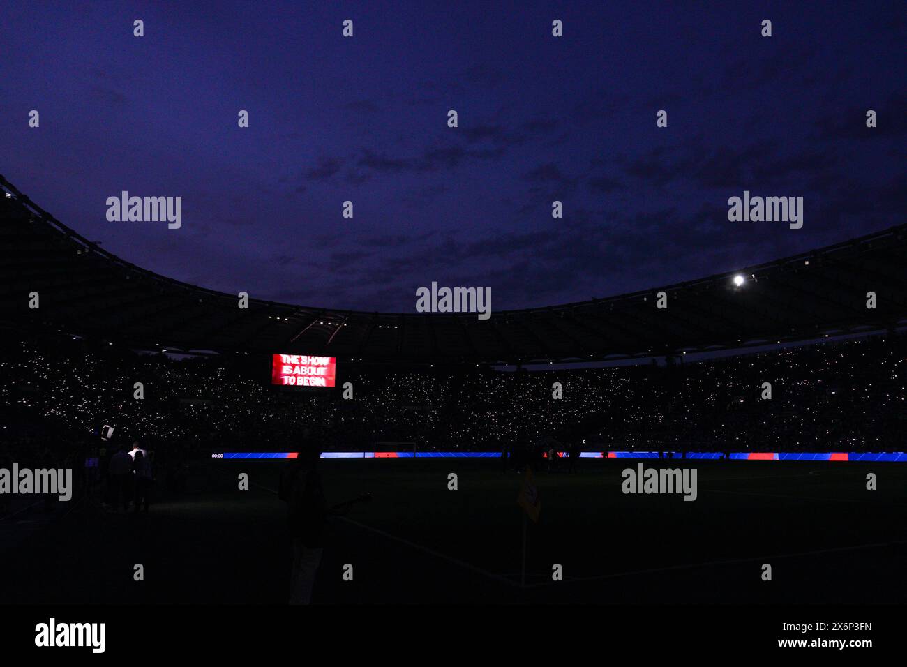 Rom, Italie. Mai 2024. Stadio Olimpico vor dem Spiel während des Italienischen Cups, Coppa Italia, Finale des Fußballspiels zwischen Atalanta BC und Juventus FC am 15. Mai 2024 im Stadio Olimpico in Rom, Italien - Foto Morgese-Rossini/DPPI Credit: DPPI Media/Alamy Live News Stockfoto