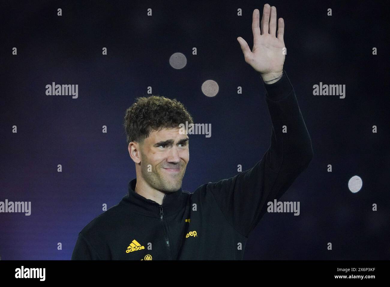Rom, Italie. Mai 2024. Dusan Vlahovic (Juventus FC) während des Italienischen Cups, Coppa Italia, Finale des Fußballspiels zwischen Atalanta BC und Juventus FC am 15. Mai 2024 im Stadio Olimpico in Rom, Italien - Foto Morgese-Rossini/DPPI Credit: DPPI Media/Alamy Live News Stockfoto