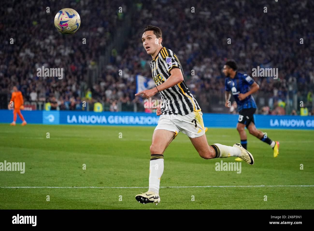 Rom, Italie. Mai 2024. Federico Chiesa (Juventus FC) während des Italienischen Pokals, Coppa Italia, Finale des Fußballspiels zwischen Atalanta BC und Juventus FC am 15. Mai 2024 im Stadio Olimpico in Rom, Italien - Foto Morgese-Rossini/DPPI Credit: DPPI Media/Alamy Live News Stockfoto