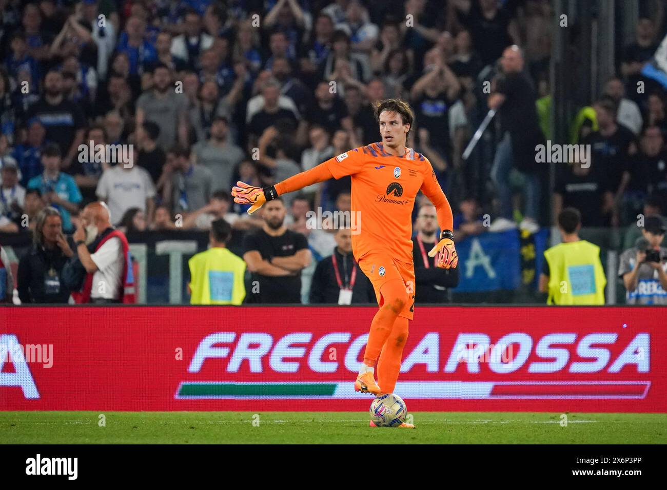 Rom, Italie. Mai 2024. Marco Carnesecchi (Atalanta BC) während des Italienischen Pokals, Coppa Italia, Finale des Fußballspiels zwischen Atalanta BC und Juventus FC am 15. Mai 2024 im Stadio Olimpico in Rom, Italien - Foto Morgese-Rossini/DPPI Credit: DPPI Media/Alamy Live News Stockfoto