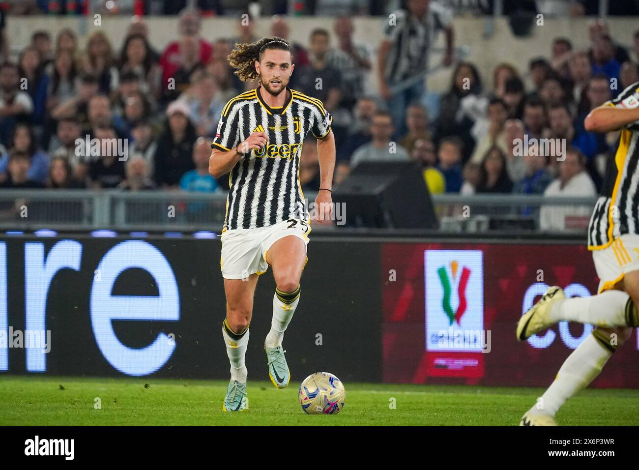 Rom, Italie. Mai 2024. Adrien Rabiot (Juventus FC) während des Italienischen Pokals, Coppa Italia, Finale des Fußballspiels zwischen Atalanta BC und Juventus FC am 15. Mai 2024 im Stadio Olimpico in Rom, Italien - Foto Morgese-Rossini/DPPI Credit: DPPI Media/Alamy Live News Stockfoto