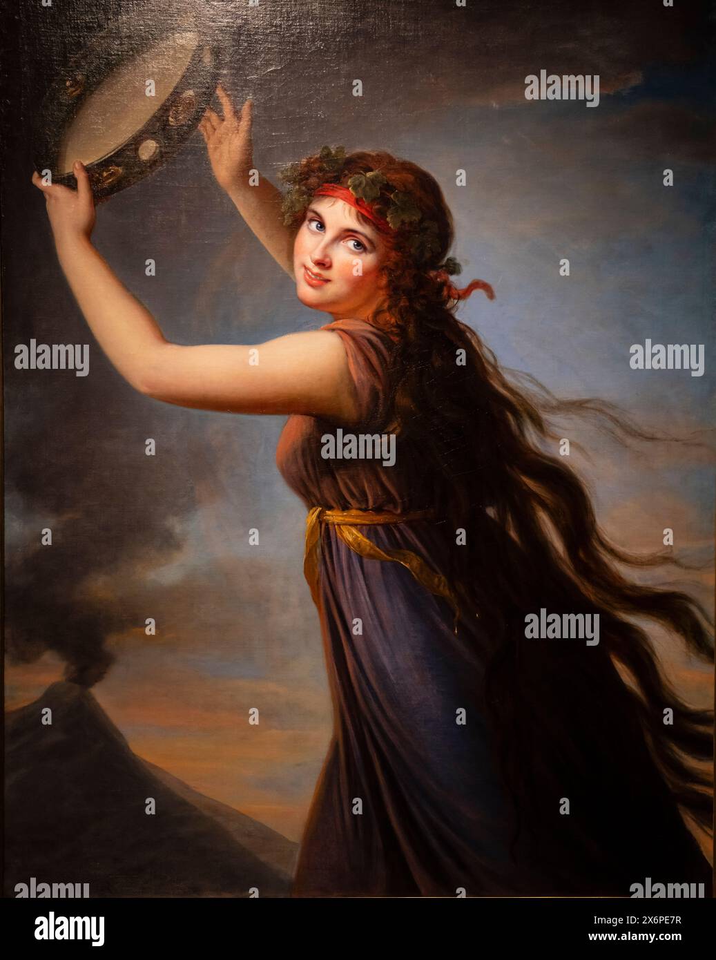 Louise-Elisabeth Vigee-Le Brun, Lady Hamilton as a Bacchante, 1790–1792, Öl auf Leinwand, Nationalmuseum Liverpool. Stockfoto