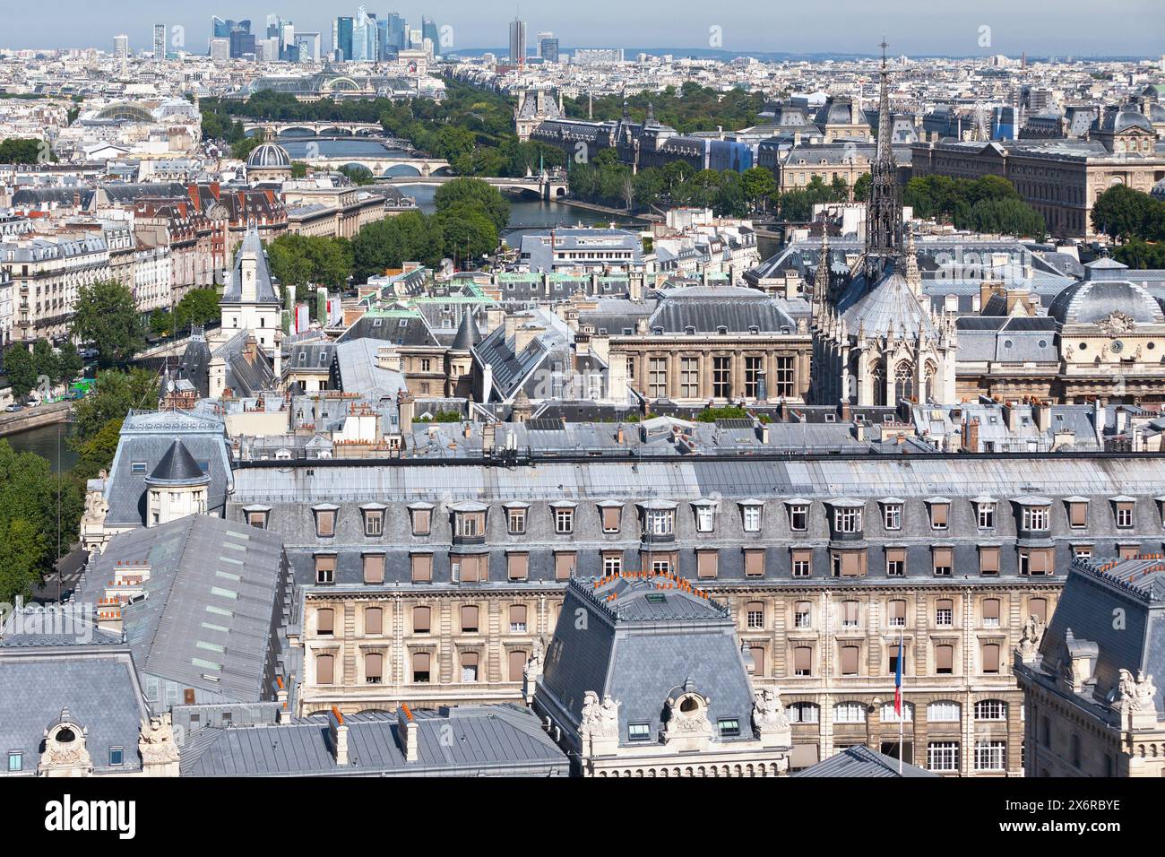 Die Sainte-Chapelle in Paris ist eine königliche Kapelle im gotischen Stil im mittelalterlichen Palais de la Cité, der Residenz der Könige von Frankreich bis Stockfoto