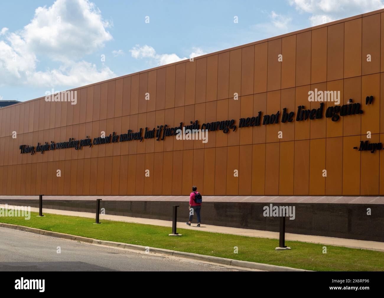 Das National Memorial for Peace and Justice in Montgomery Alabama Stockfoto