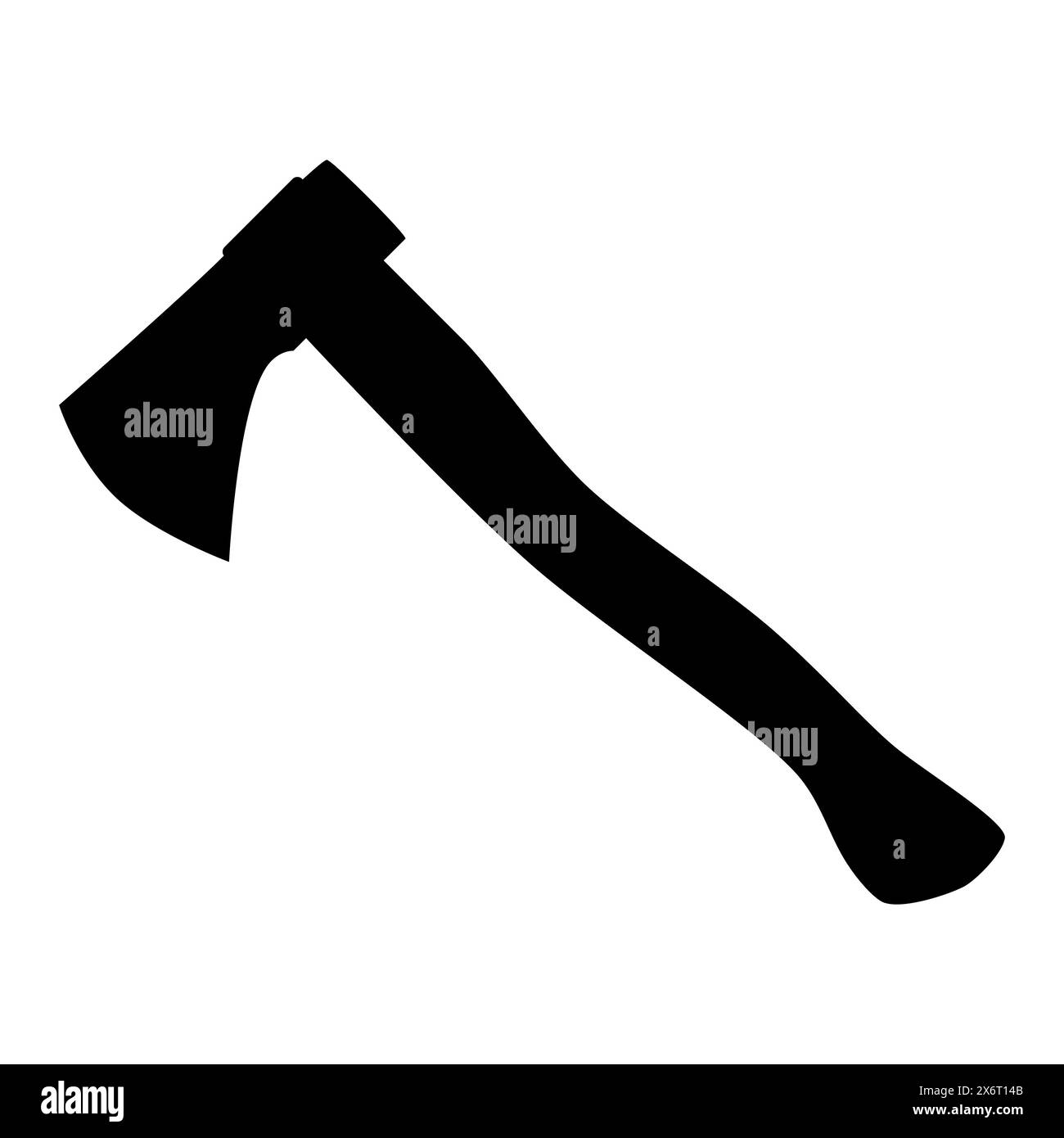 Axt-Silhouettenform, schwarz-weiße Vektor-Illustration Stock Vektor