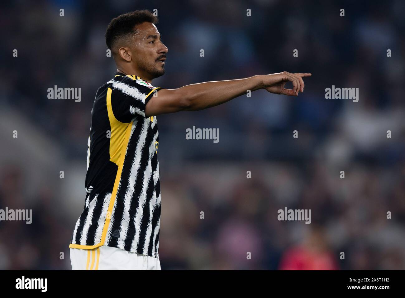 Rom, Italien. 15. Mai 2024. Danilo Luiz da Silva von Juventus FC Gesten während des Coppa Italia Endrunde des Fußballspiels Atalanta BC und Juventus FC. Quelle: Nicolò Campo/Alamy Live News Stockfoto