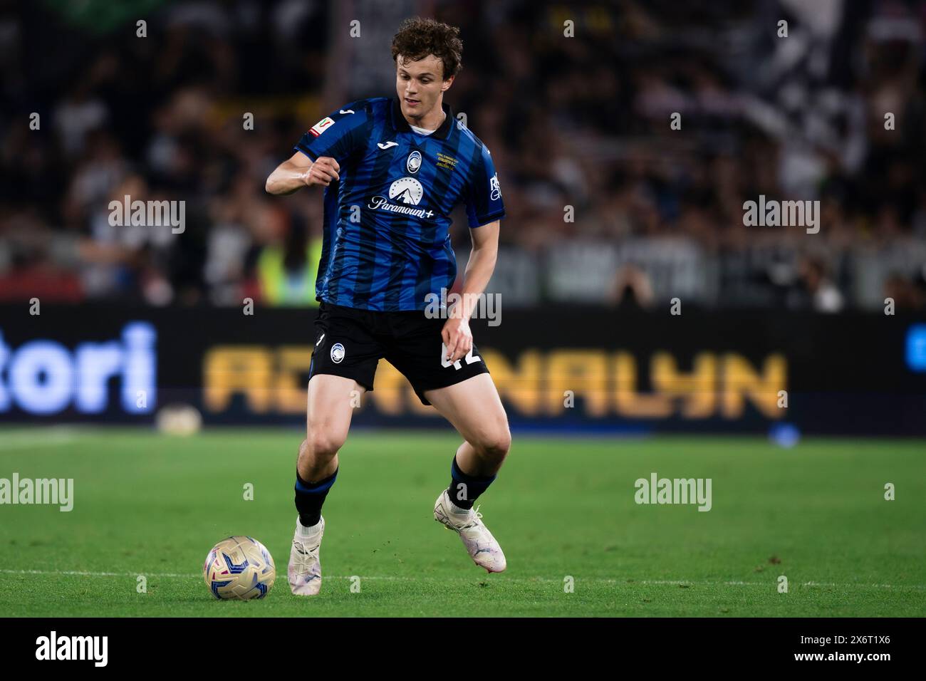 Rom, Italien. 15. Mai 2024. Giorgio Scalvini von Atalanta BC in Aktion während des Finalspiels von Coppa Italia Atalanta BC und Juventus FC. Quelle: Nicolò Campo/Alamy Live News Stockfoto