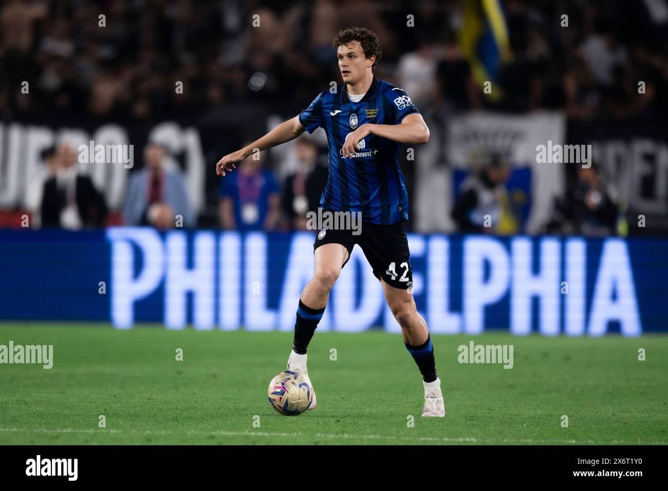 Rom, Italien. 15. Mai 2024. Giorgio Scalvini von Atalanta BC in Aktion während des Finalspiels von Coppa Italia Atalanta BC und Juventus FC. Quelle: Nicolò Campo/Alamy Live News Stockfoto