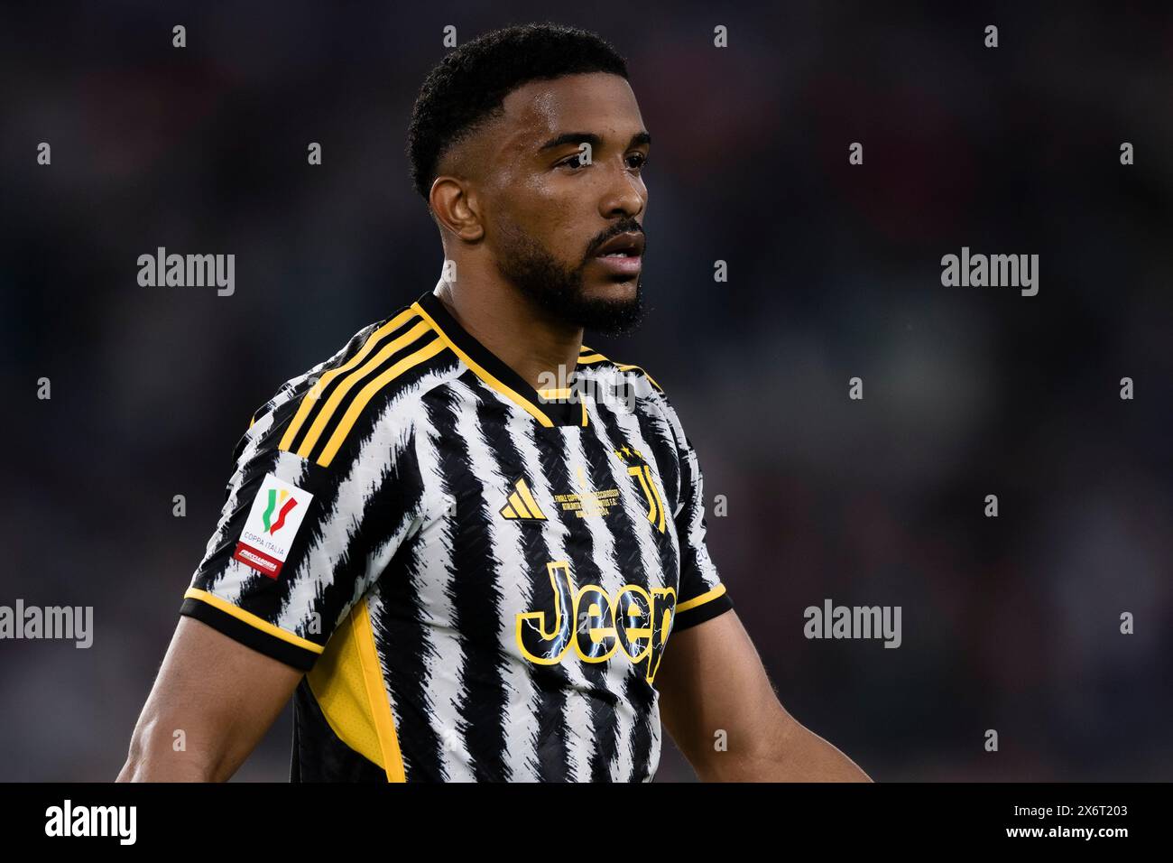 Rom, Italien. 15. Mai 2024. Gleison Bremer von Juventus FC sieht beim Finale der Coppa Italia Atalanta BC und Juventus FC an. Quelle: Nicolò Campo/Alamy Live News Stockfoto