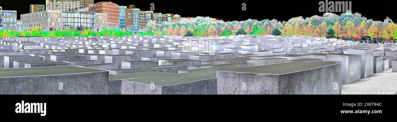 Fremder als Fiction - ein Blick aus der anderen Welt - Jüdisches Holocaust-Denkmal, Berlin Stockfoto