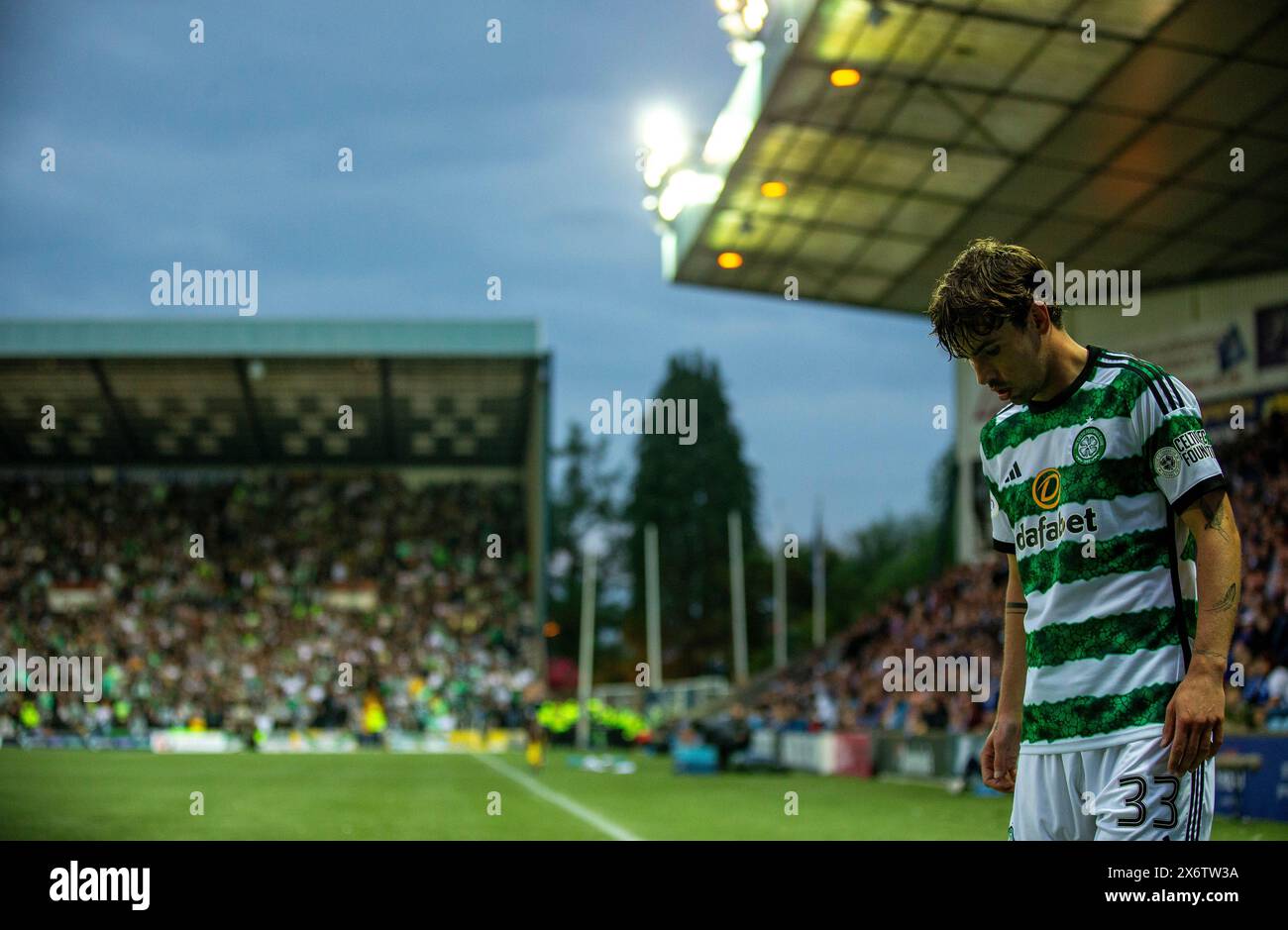 15. Mai 2024; Rugby Park, Kilmarnock, Schottland: Scottish Premiership Football, Kilmarnock versus Celtic; Matt ORiley von Celtic Stockfoto