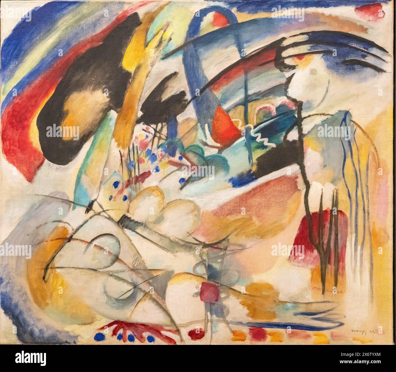 Wassily Kandinsky, Improvisation 33 (Orient I), 1913, Öl auf Leinwand, Amsterdam, Niederlande. Stockfoto