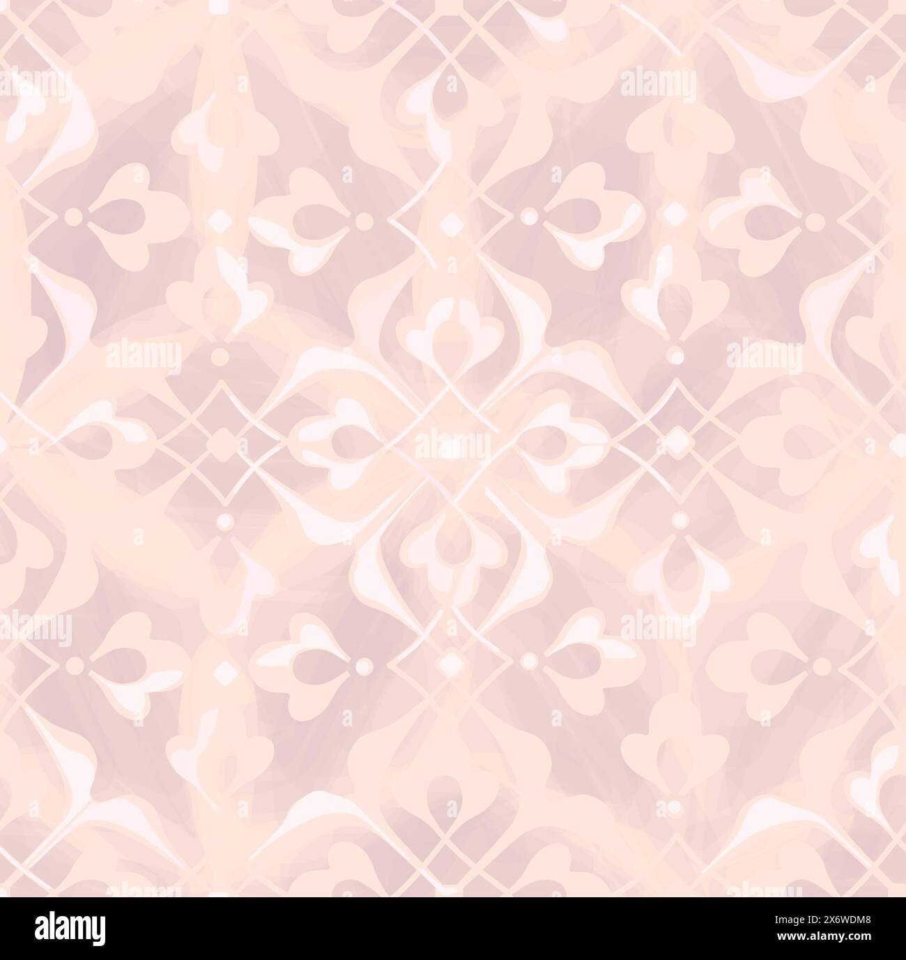 Nahtloses Arabesk-Muster mit minimalen abstrakten organischen Formen. Florale geometrische Brokatstruktur. Stoffhintergrund. Abstrakter, trendiger Stoffstil. Stock Vektor