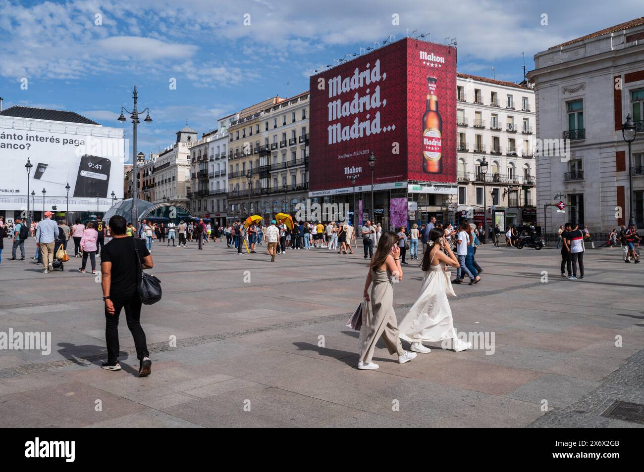 Die Straßen Madrids während der Festlichkeiten von San Isidro Stockfoto