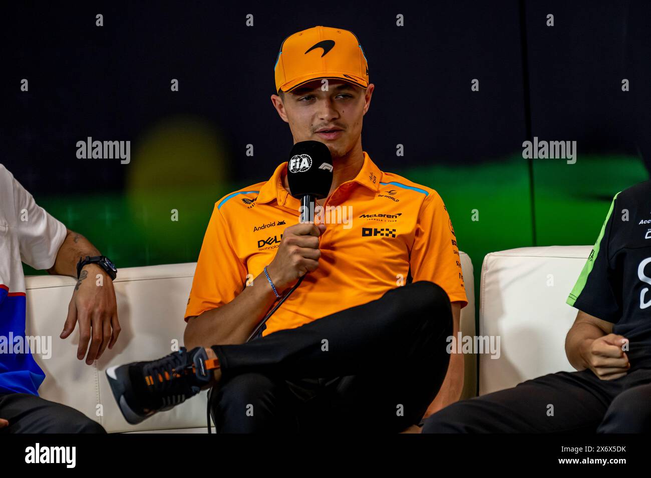 Imola, Italien, 16. Mai, Lando Norris, aus Großbritannien, tritt für McLaren F1 an. Der Aufstand, Runde 07 der Formel-1-Meisterschaft 2024. Quelle: Michael Potts/Alamy Live News Stockfoto