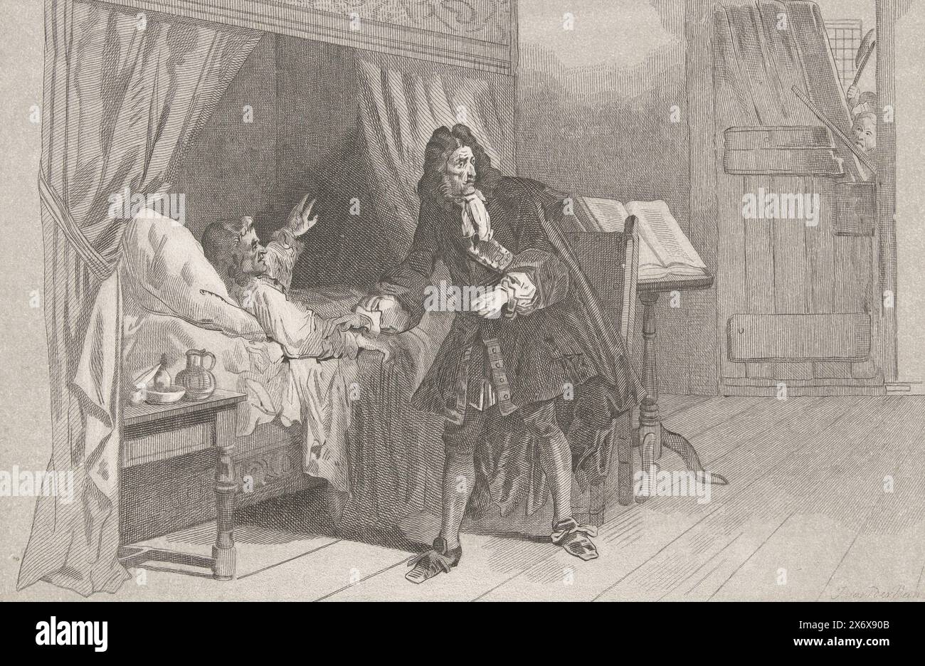 Johan und Cornelis de Witt werden 1672 in ihrem Zimmer im Gevangenpoort