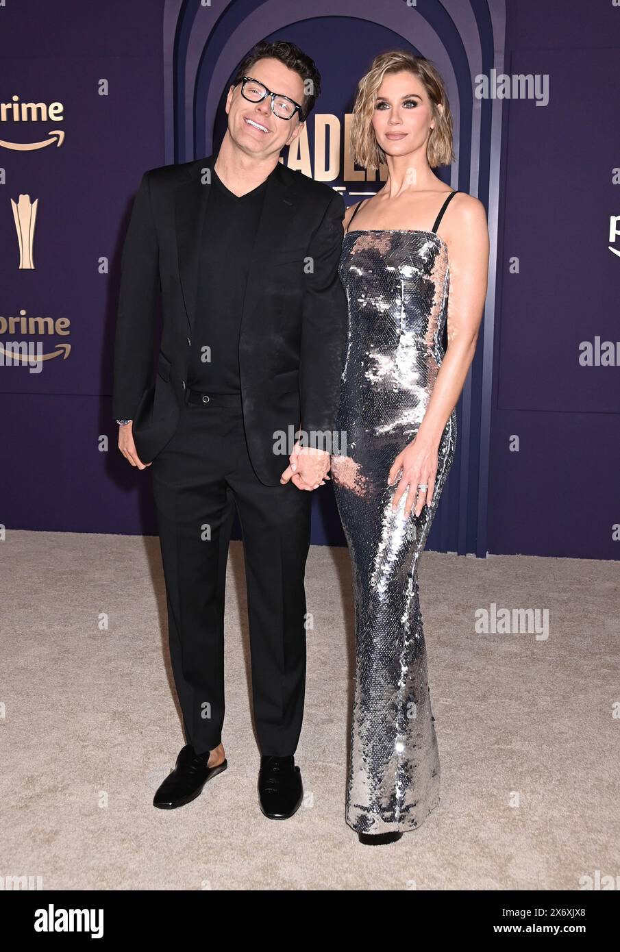 Friso, USA. Mai 2024. Bobby Bones und Caitlin Parker kamen am 16. Mai 2024 bei den 59. Academy of Country Music Awards im Ford Center at the Star in Friso, TX © Tammie Arroyo/AFF-USA.com Credit: AFF/Alamy Live News Stockfoto