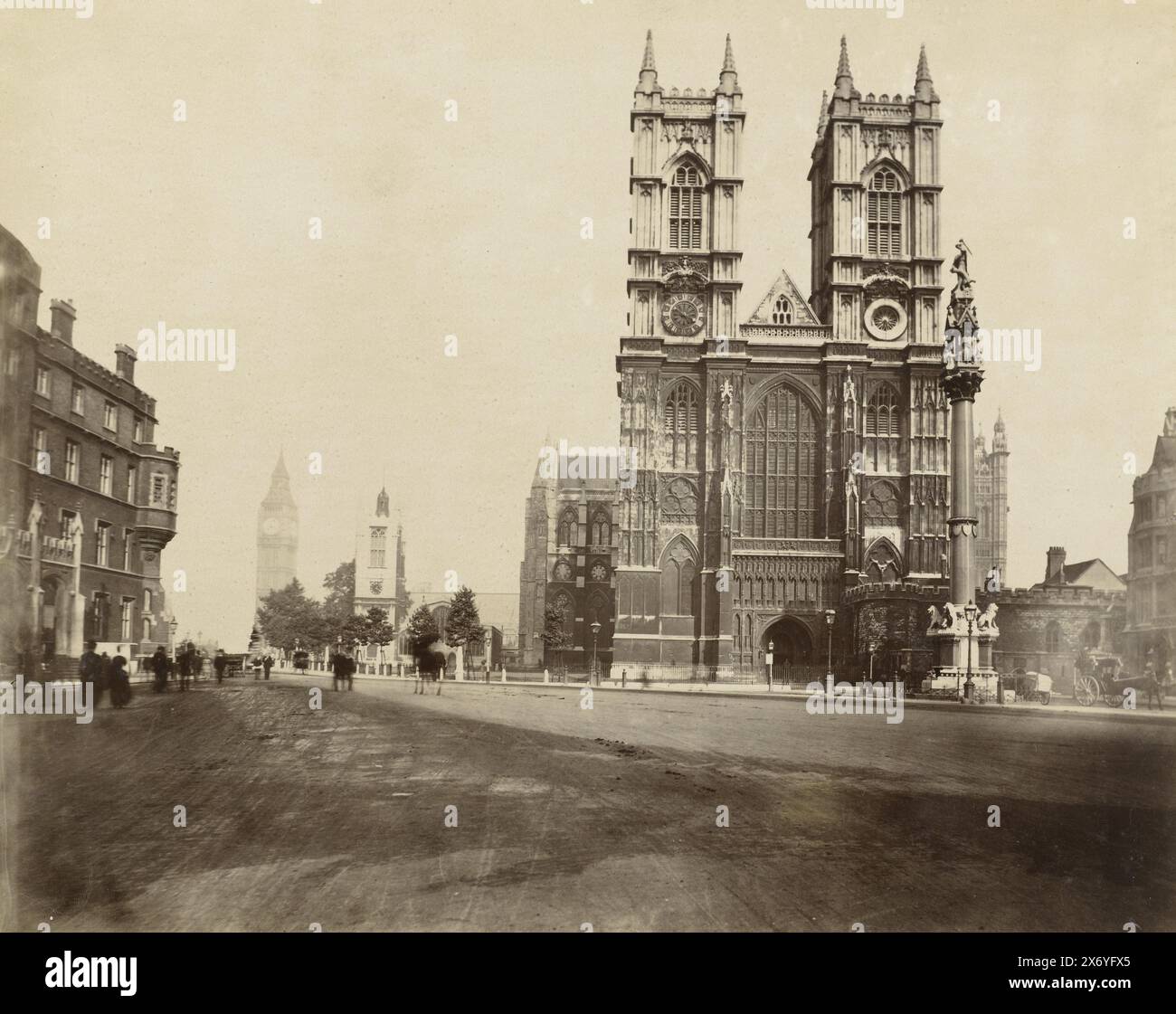 Westminster Abbey in London, Foto, Anonym, London, 1855 - 1900, Papier, Albumendruck, Höhe, 230 mm x Breite, 290 mm, Höhe, 335 mm x Breite, 420 mm Stockfoto