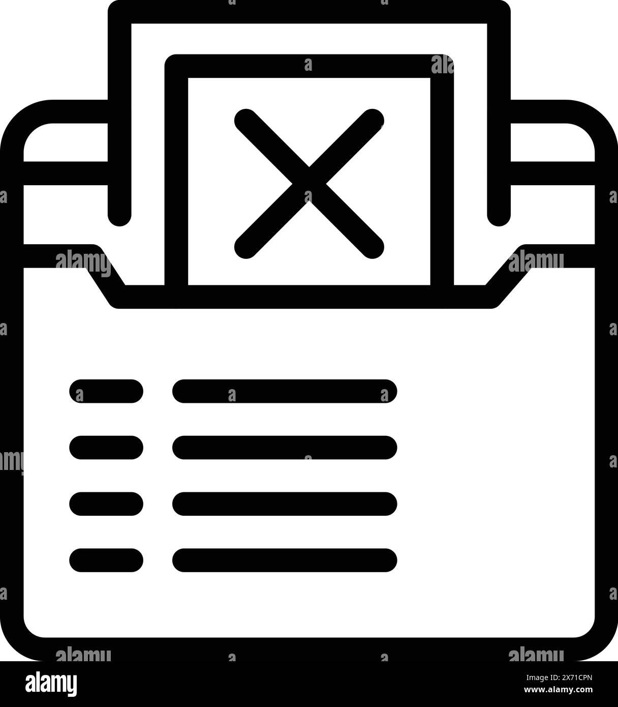 Modellstruktur des Symbols für Startfehler. Projektkrise. Geschäftsplan fehlgeschlagen Stock Vektor