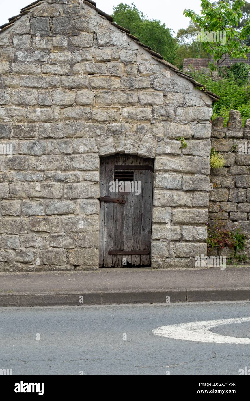 Absperrung im Dorf Kelston. Bath, UK Stockfoto