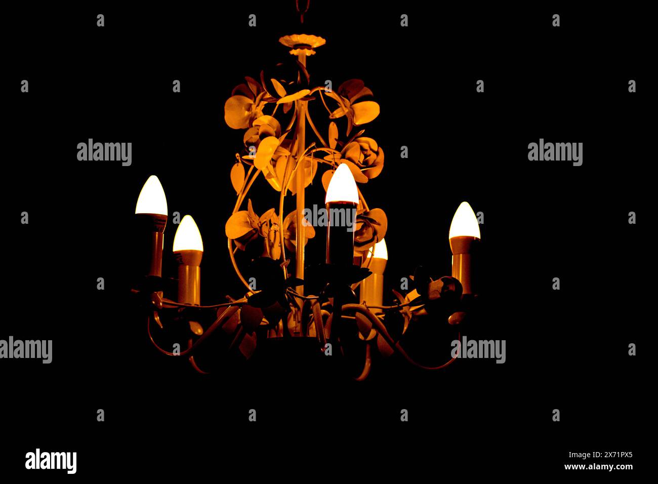 Elektrische dekorative Lampe Stockfoto