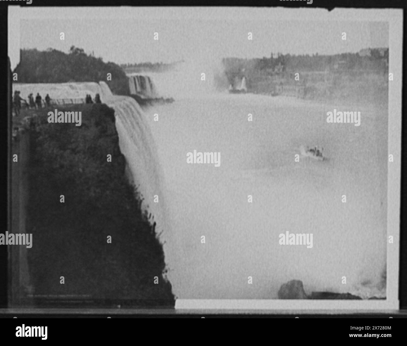 Niagara Falls von Prospect Point, Detroit Publishing Co.-Nr. 0869., Geschenk; State Historical Society of Colorado; 1949, Waterfalls. , Usa, New York (Bundesstaat), Niagarafälle. Kanada, Ontario, Niagarafälle. Stockfoto