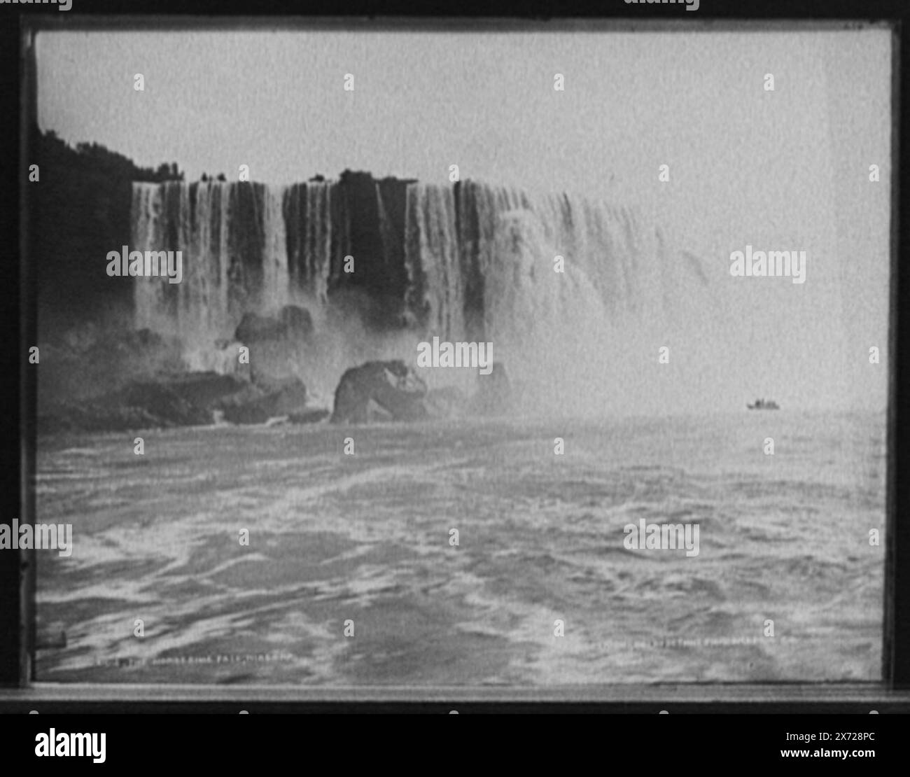 The Horseshoe Fall, d. h. Falls, Niagara, Detroit Publishing Co. No 0612., Geschenk; State Historical Society of Colorado; 1949, Waterfalls. , Usa, New York (Bundesstaat), Niagara. Kanada, Ontario, Niagarafälle. Stockfoto