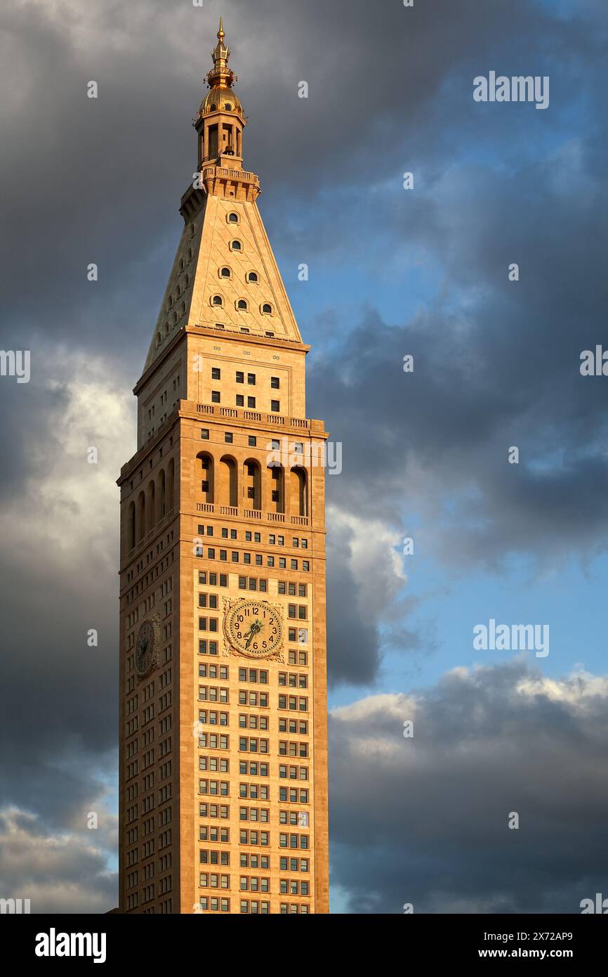 Metropolitan Life Insurance Company Tower (Met Life Tower) befindet sich im Flatiron District, Manhattan, New York City Stockfoto