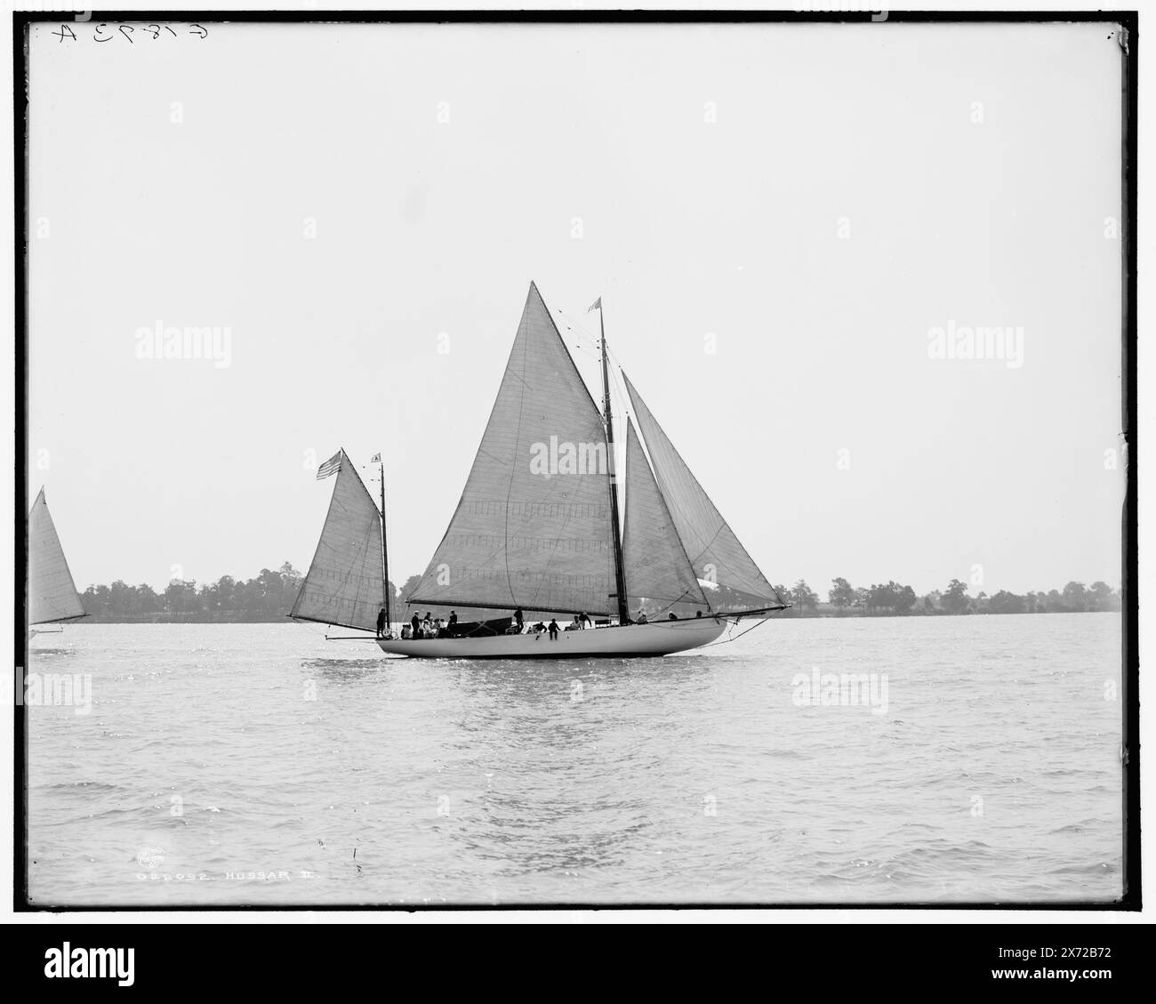 Hussar II, 'G 1893 A' und 'Detroit Photographic Co.' auf negativ., Detroit Publishing Co. No. 022092., Geschenk; State Historical Society of Colorado; 1949, Hussar II (Yacht), Yachts. Stockfoto