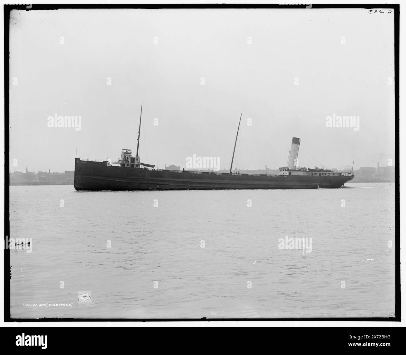Str. Maritano, d. h. Maritana, 'C 333' auf negativ. Detroit Publishing Co.-Nr. 022222., Geschenk; State Historical Society of Colorado; 1949, Maritana (Dampfschiff), Frachtschiffe. , Versand. Stockfoto