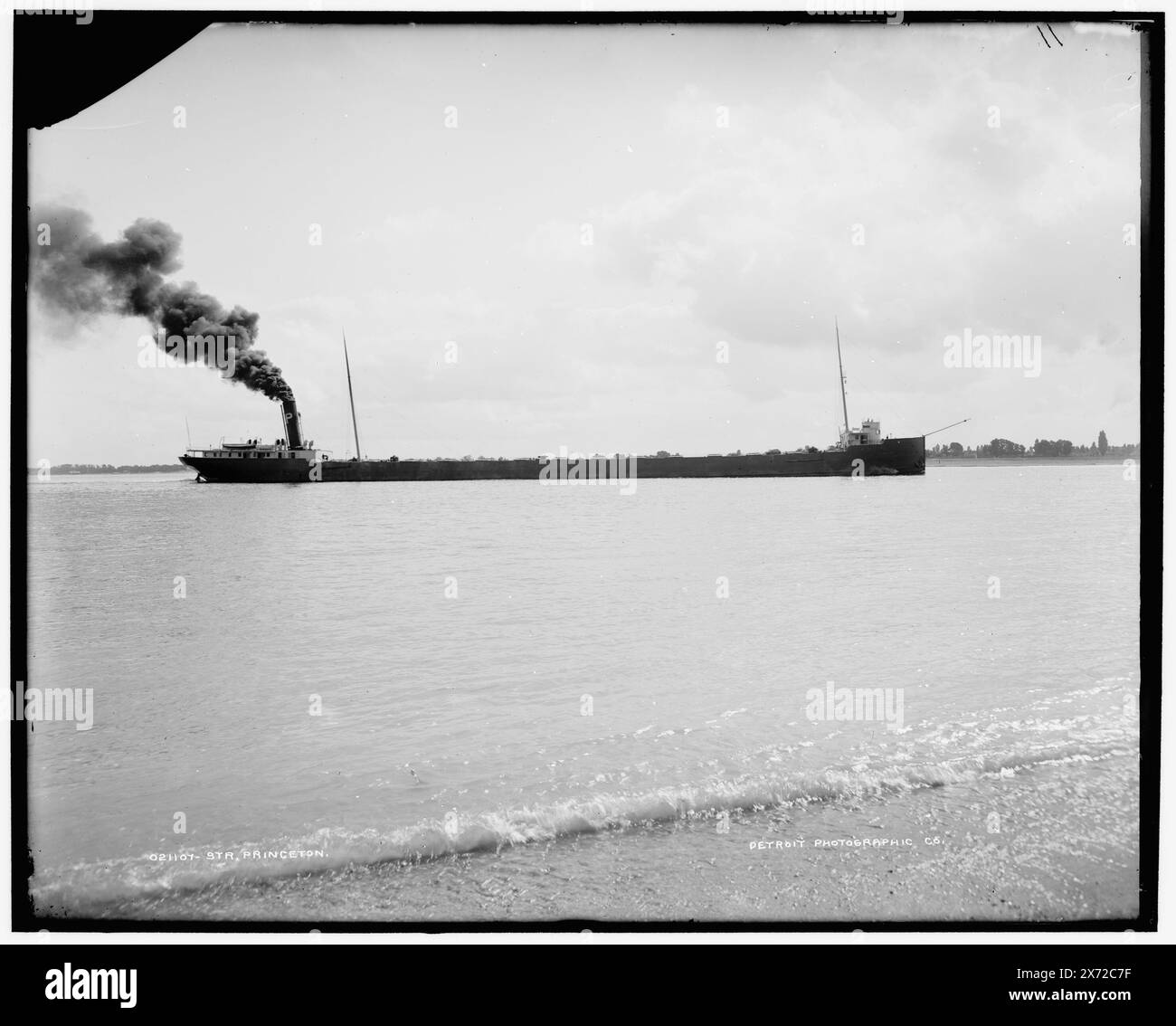 Str. Princeton, Datum basiert auf Detroit, Katalog J (1901)., negativ gerissen oben links, '11' und '10' auf negativ. Detroit Publishing Co.-Nr. 021107., Geschenk; State Historical Society of Colorado; 1949, Princeton (Frachter), Frachtschiffe. Stockfoto
