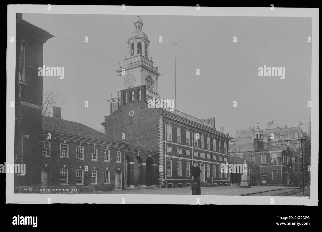 Independence Hall, Philadelphia, Pa., Detroit Publishing Co.-Nr. P 8., Geschenk; State Historical Society of Colorado; 1949, Capitols. , Usa, Pennsylvania, Philadelphia. Stockfoto