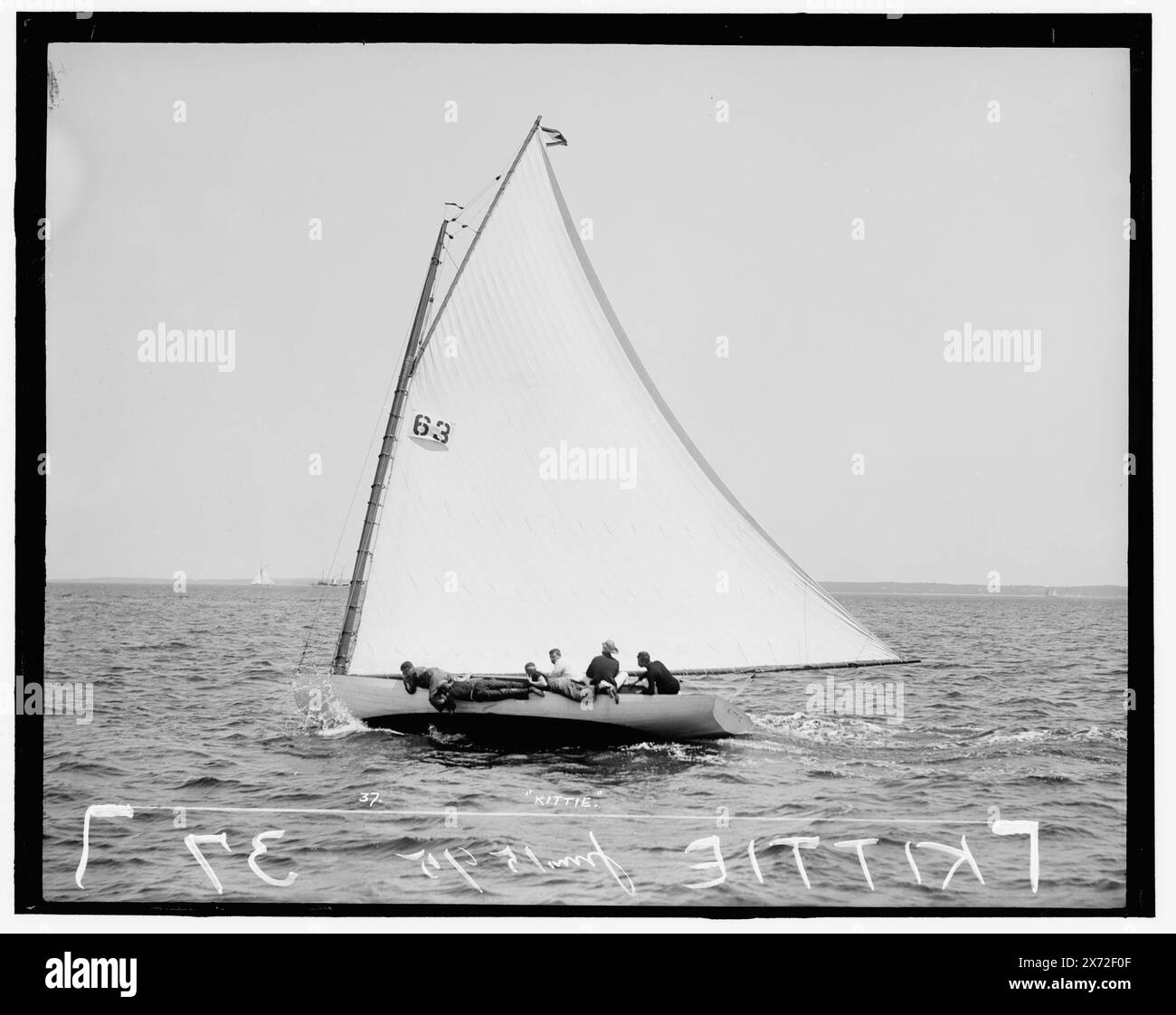 Kittie, Attribution basiert auf Titel und Nummerierung., '37' auf negativ. No. Detroit Publishing Co. No., Geschenk; State Historical Society of Colorado; 1949, Kittie (Yacht), Yachts. Stockfoto