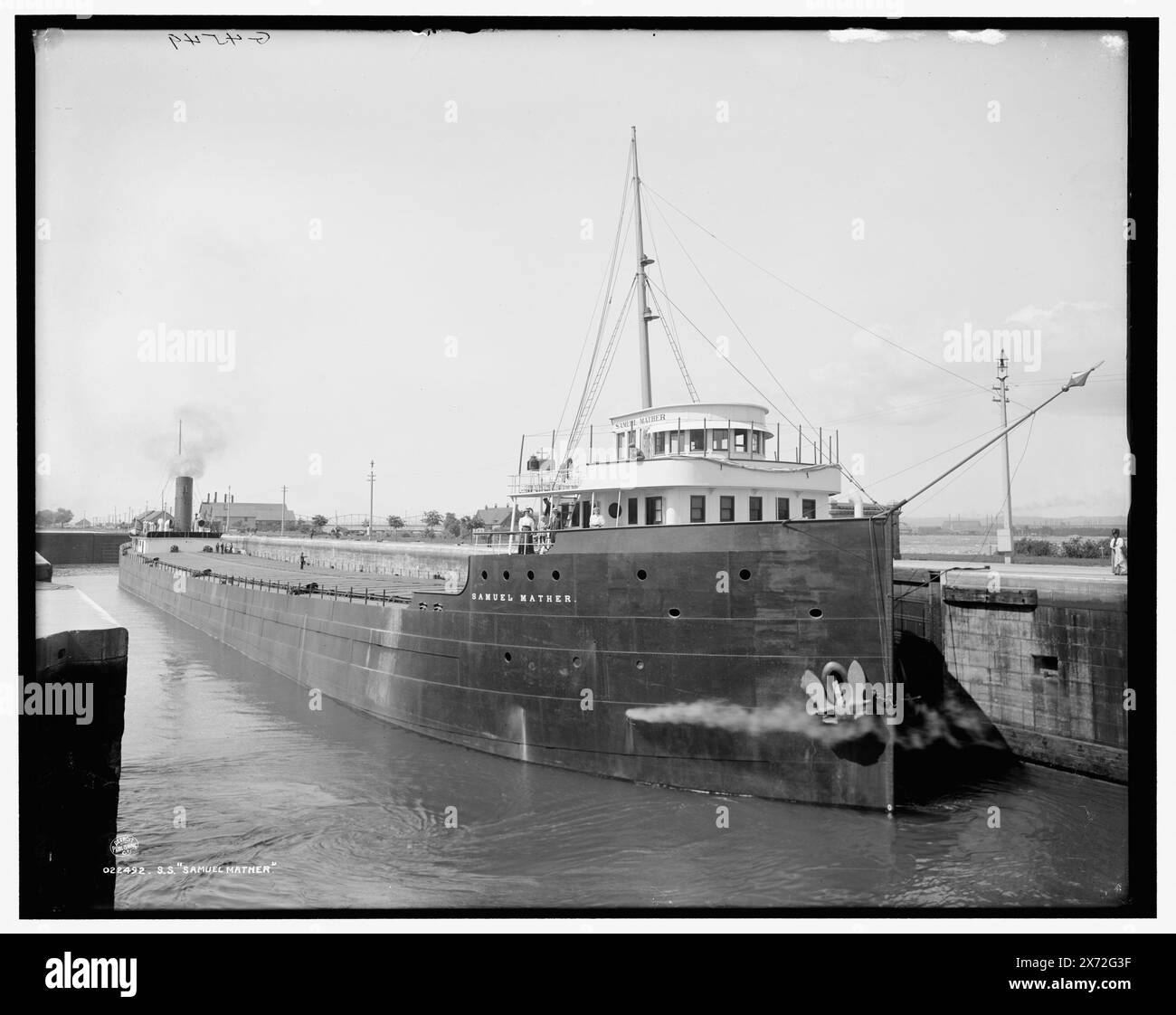 S. Samuel Mather, 'G 4549' auf negativ. Detroit Publishing Co.-Nr. 022492., Geschenk; State Historical Society of Colorado; 1949, Samuel Mather (Frachter), Frachtschiffe. Stockfoto