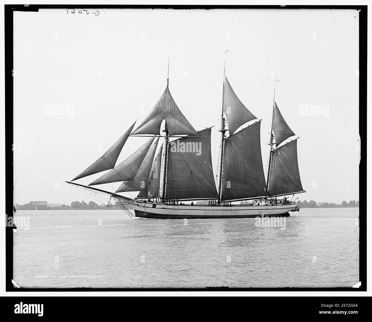 Ein alter Schoner, 'G 5061' auf negativ, Detroit Publishing Co.-Nr. 022489., Geschenk; State Historical Society of Colorado; 1949, Sailing Ships. Stockfoto Ein alter Schoner, 'G 5061' auf negativ, Detroit Publishing Co.-Nr. 022489., Geschenk; State Historical Society of Colorado; 1949, Sailing Ships. Stockfoto