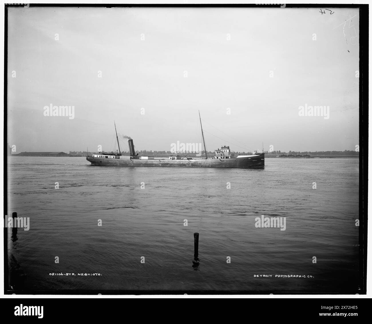 Str. Neshoto, Date Based on Detroit, Catalogue J (1901)., '54' on negative., Detroit Publishing Co.-Nr. 021106., Geschenk; State Historical Society of Colorado; 1949, Neshoto (Frachter), Frachtschiffe. Stockfoto
