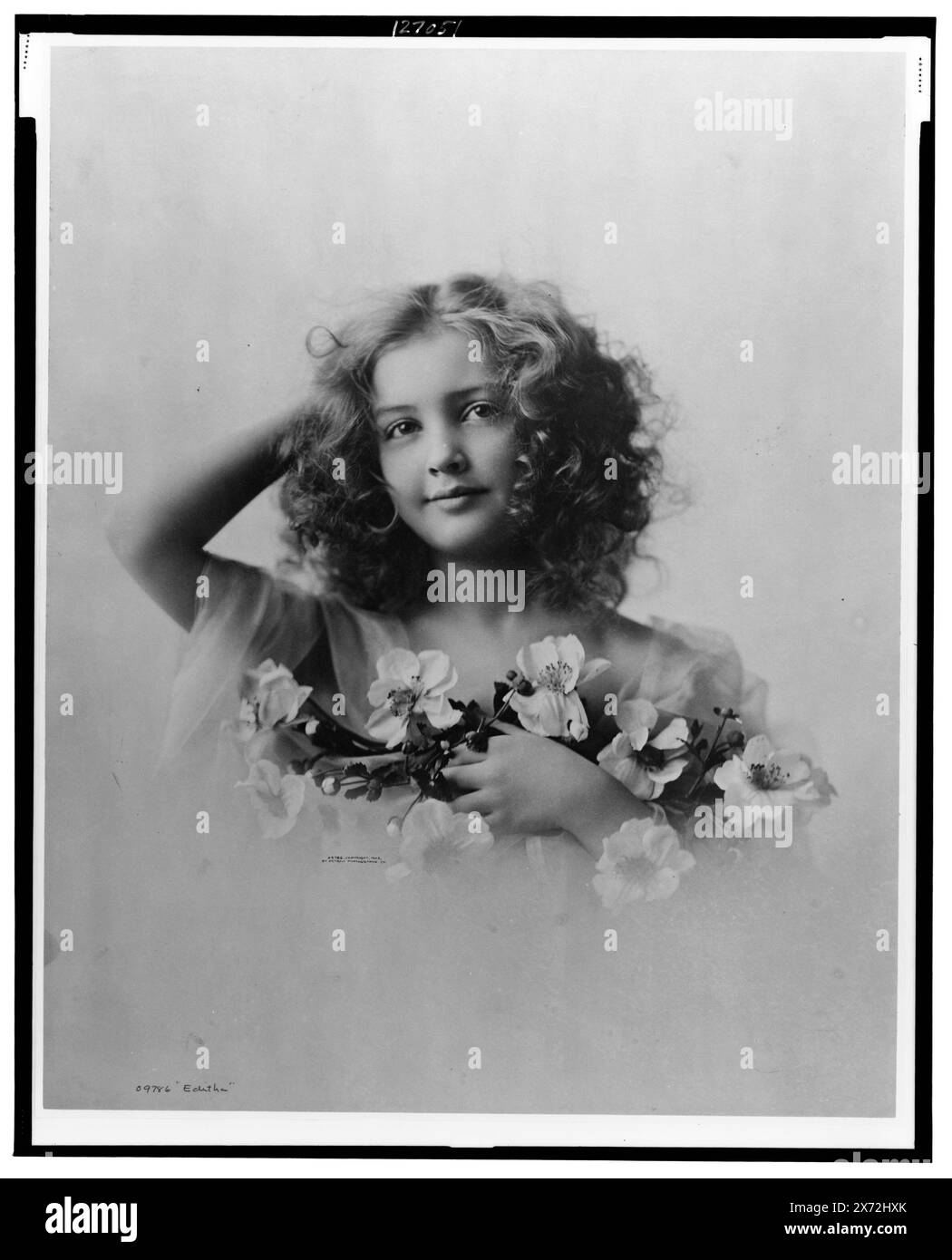 'Editha', 'Detroit Photographic Co.', Urheberrechtshinterlegungsnummer H32280., Detroit Publishing Co.-Nr. 09786., Urheberrechtshinterlegung. State Historical Society of Colorado; 1949, Frauen. Stockfoto