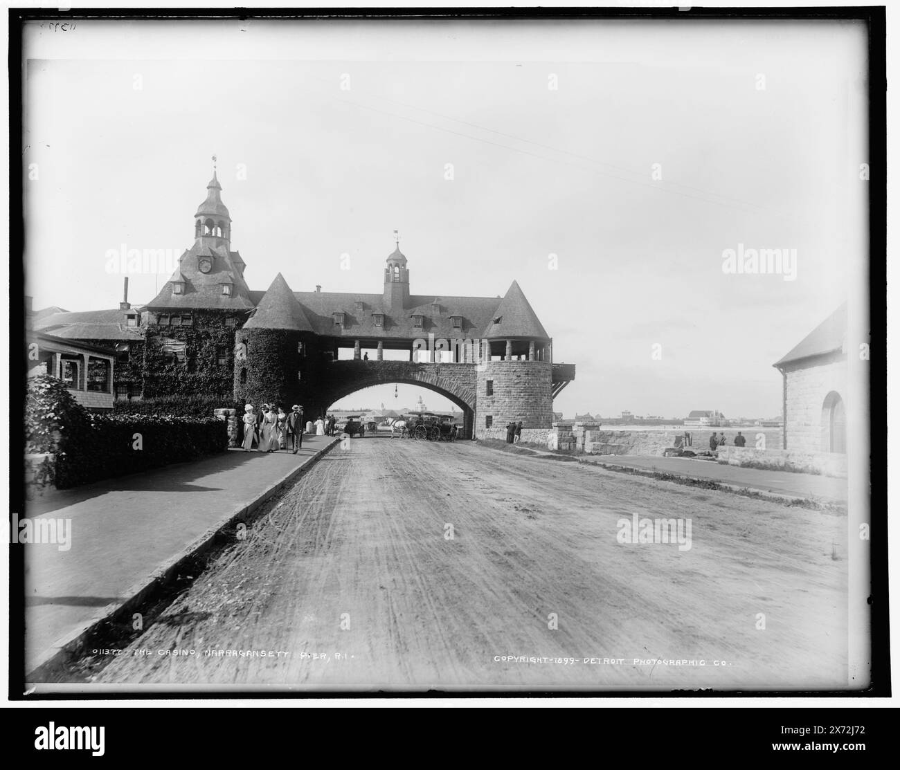 The Casino, Narragansett Pier, R.I., Detroit Publishing Co.-Nr. 011377., Geschenk; State Historical Society of Colorado; 1949, Casinos. , Usa, Rhode Island, Narragansett Pier. Stockfoto