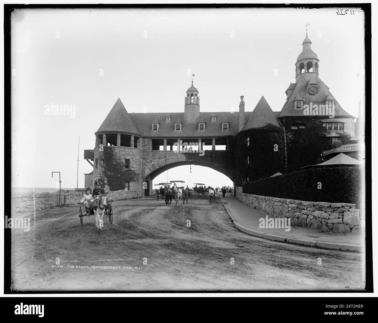 The Casino, Narragansett Pier, R.I., Detroit Publishing Co.-Nr. 011376., Geschenk; State Historical Society of Colorado; 1949, Casinos. , Usa, Rhode Island, Narragansett Pier. Stockfoto