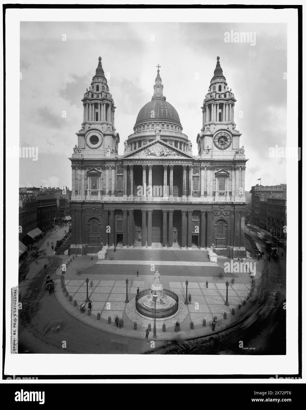 St. Paul's Cathedral, Detroit Publishing Co. No 073191., Geschenk; State Historical Society of Colorado; 1949, Cathedrals. , England, London. Stockfoto