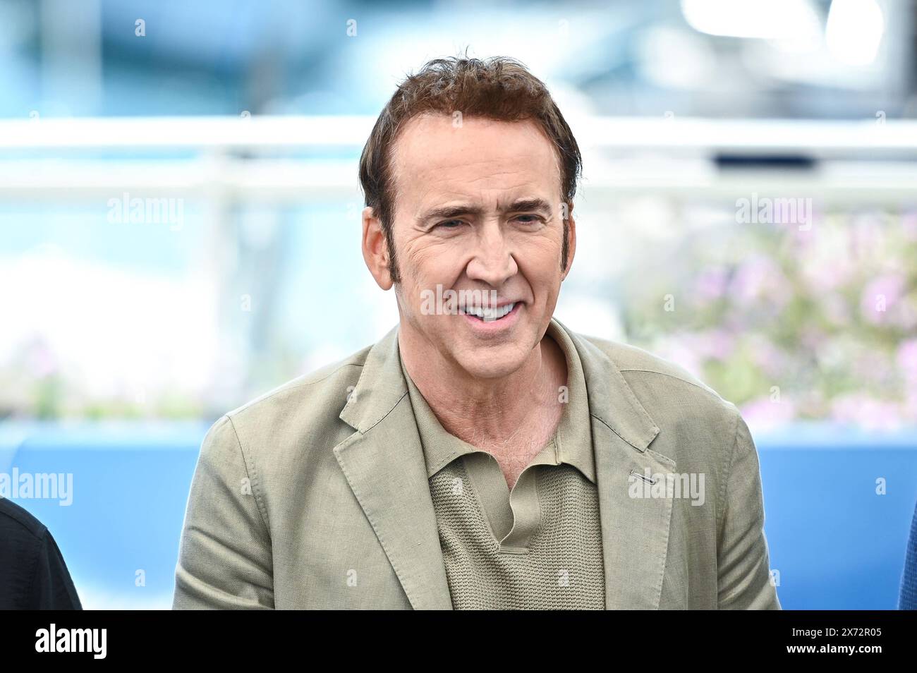 News - The Surfer Photocall - das 77. Jährliche Filmfestival von Cannes Nicolas Cage nimmt am 77. Jährlichen Filmfestival von Cannes am 17. Mai 2024 in Cannes Teil. Cannes Palais des Festival Frankreich Copyright: XStefanosxKyriazisx/xLiveMediax LPN 1355837 Stockfoto