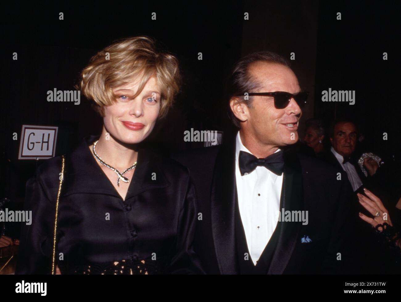 Jack Nicholson und Rebecca Broussard Oktober 1990 Credit: Ralph Dominguez/MediaPunch Stockfoto