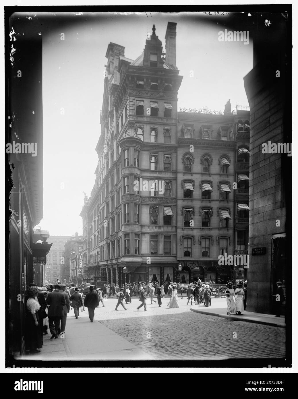 Parker House, Boston, Mass., Titel aus Jacke, Detroit Publishing Co.-Nr. 068235., Geschenk; State Historical Society of Colorado; 1949, Hotels. , Straßen. , Usa, Massachusetts, Boston. Stockfoto